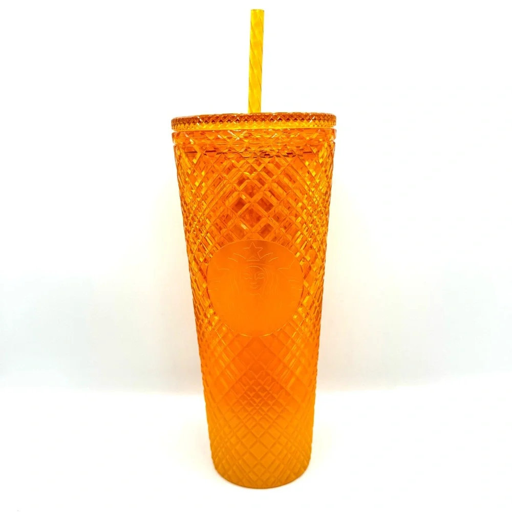Starbucks Orange Mango Ombre Jeweled Venti Tumbler Cold Cup 24 oz